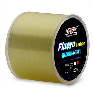 120M Fluorocarbon Fishing Line 0.14mm-0.5mm Strong 4.13LB-34.32LB Sinking Wire 1.88kg-15.6kg Carbon Fiber Leader Lure Quality