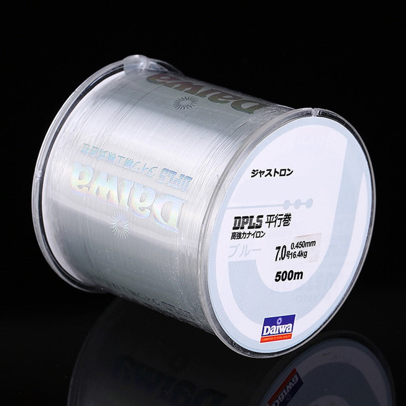 500m Daiwa Nylon Fishing Line Super Strong 2LB - 40LB 5 Colors Japan Monofilament Main Line Fishing Line Accessories