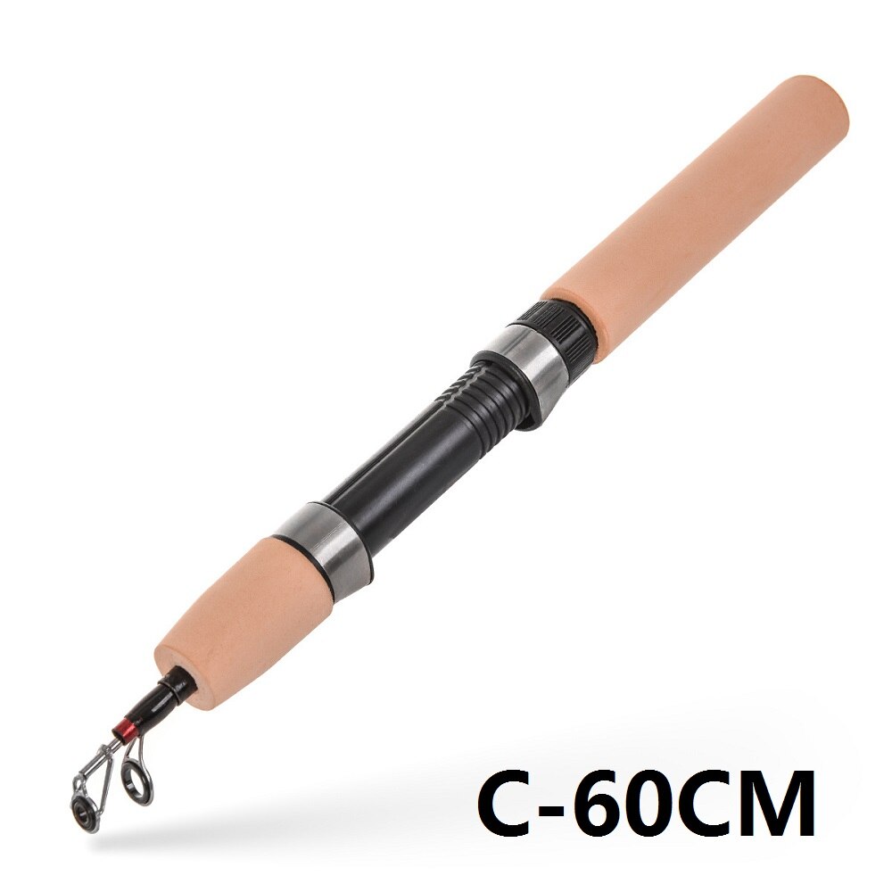 60cm 62cm 65cm Winter Shrimp Ice Fishing Rod Pole Portable Winter Fishing Rods Spinning Casting 3 Sections Fish Pole