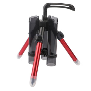 Portable Fishing Rod Support Tripod Fishing Rod Lure Box Stand Barrel Holder Accommodate 3 Sub Bars Outdoor Fish Accessories