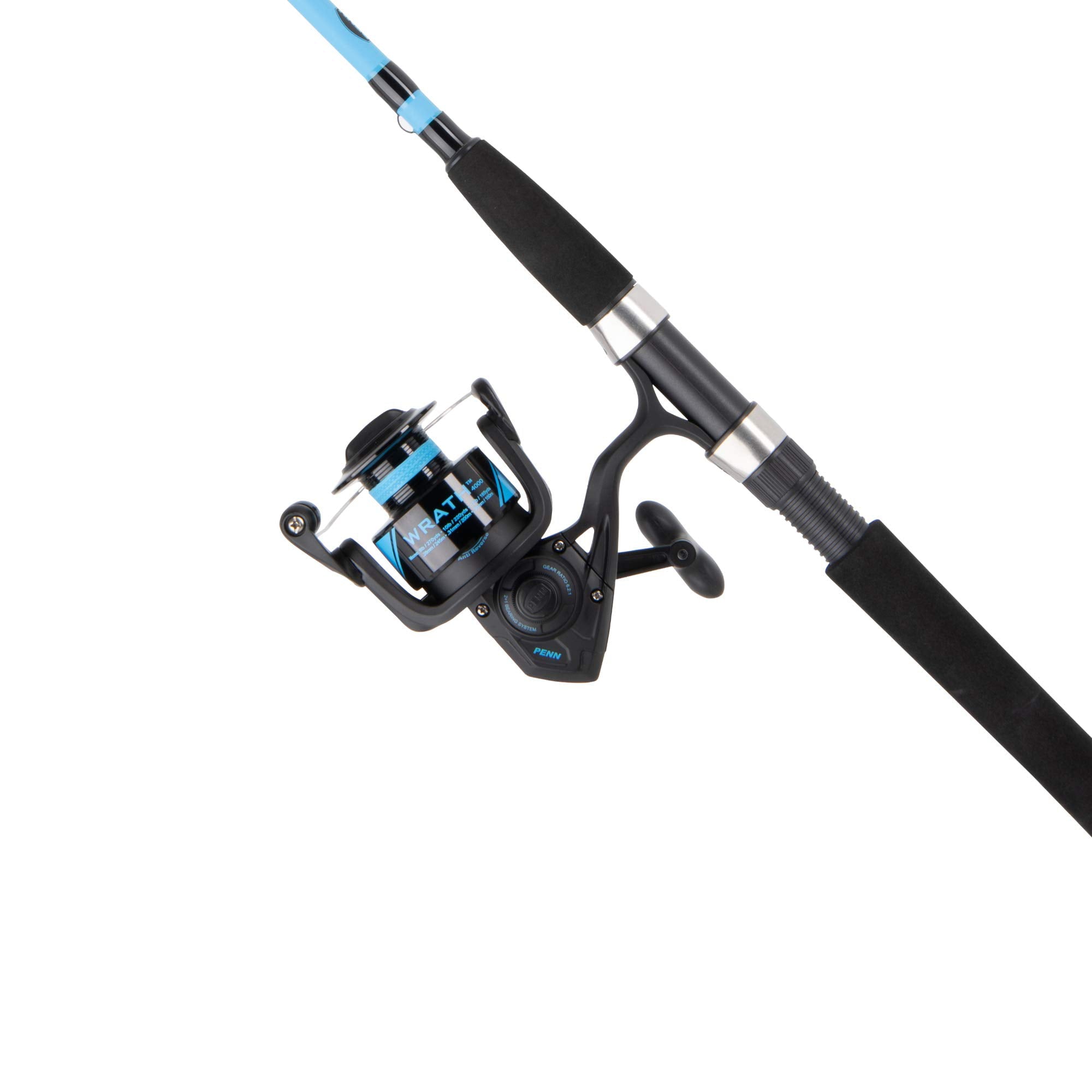 6’6” Wrath Fishing Rod and Reel Spinning Combo