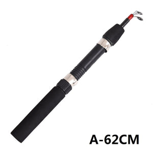 60cm 62cm 65cm Winter Shrimp Ice Fishing Rod Pole Portable Winter Fishing Rods Spinning Casting 3 Sections Fish Pole