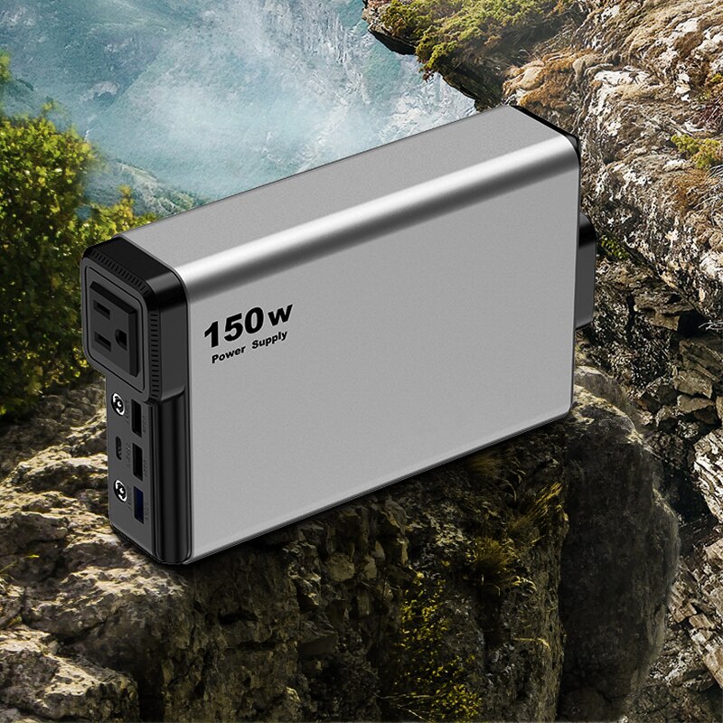 150W Outdoor Power Station 110V 220V Portable Solar Generator Battery Power Station 32000mAh Emergency Lighting Travel Fishing