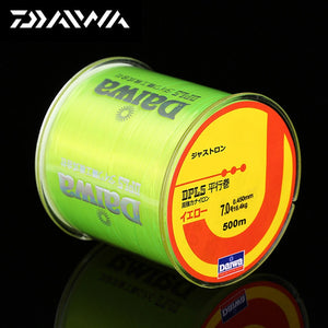 500m Daiwa Nylon Fishing Line Super Strong 2LB - 40LB 5 Colors Japan Monofilament Main Line Fishing Line Accessories