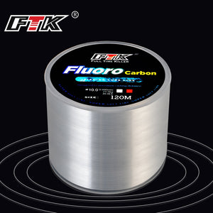 FTK 120m Fishing Line 7.15LB-45LB 0.2mm-0.6mm Soft Fluorocarbon