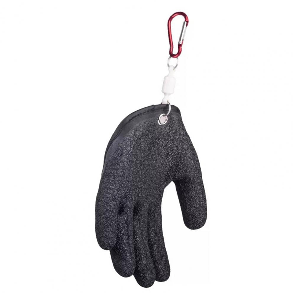 Catch Fish Glove 1 Pc Excellent Non-slip Hanging Hole  Anti-puncture Fish Catching Glove Outdoor Fishing Accessory