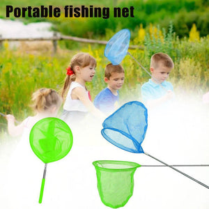 Stainless Steel Rod Catch Tadpole Fish Net Kids Outdoor Fishing Net Dragonfly Insect Fish Net Stockings Butterfly Telescopi W1E9